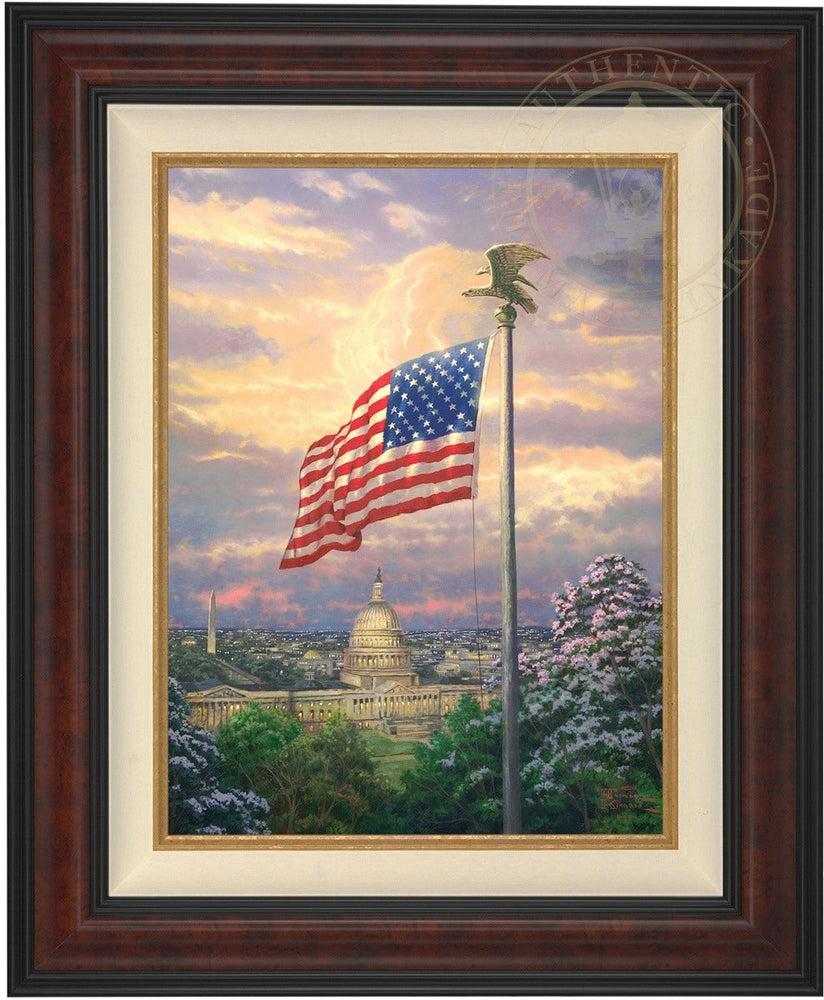 *RARE* America's Pride Canvas Burl 16" x 12" #31