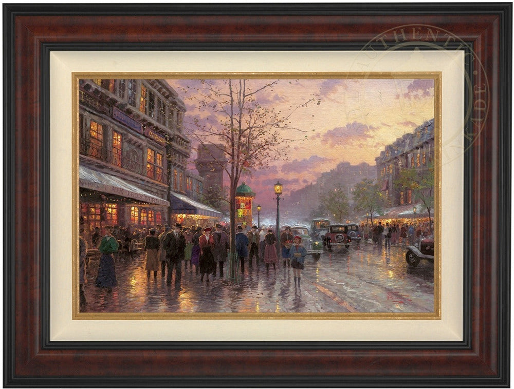 *RARE* Boulevard Lights, Paris Renaissance Edition Canvas Burl 18" x 27" #26