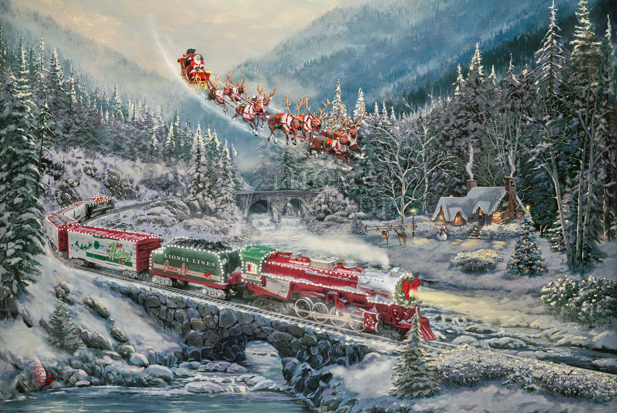 Christmas Light Express - Limited Edition Canvas Limited Edition Christmas Light Express - Limited Edition Canvas Limited Edition