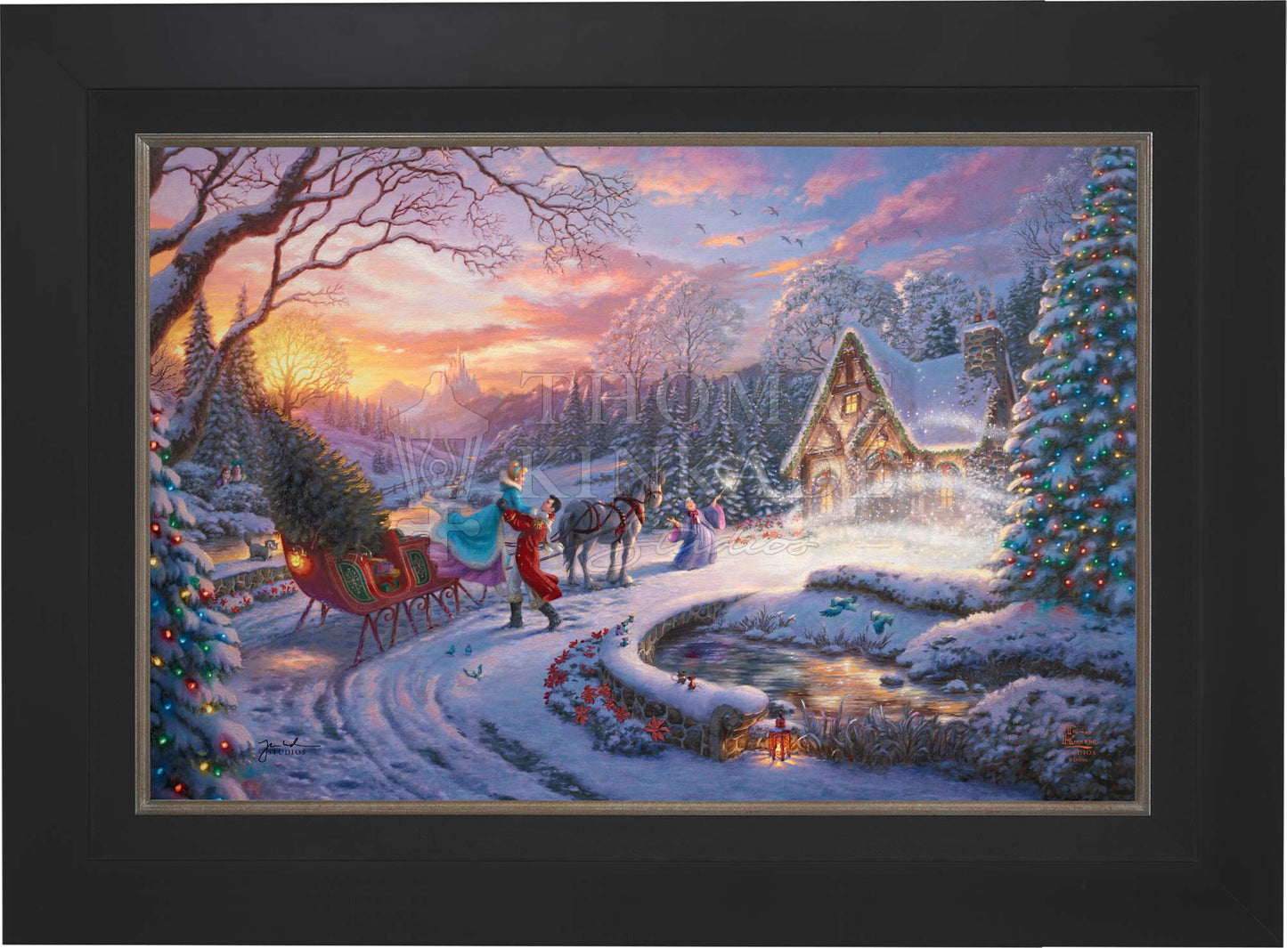 Disney Cinderella Bringing Home the Tree - Limited Edition Canvas