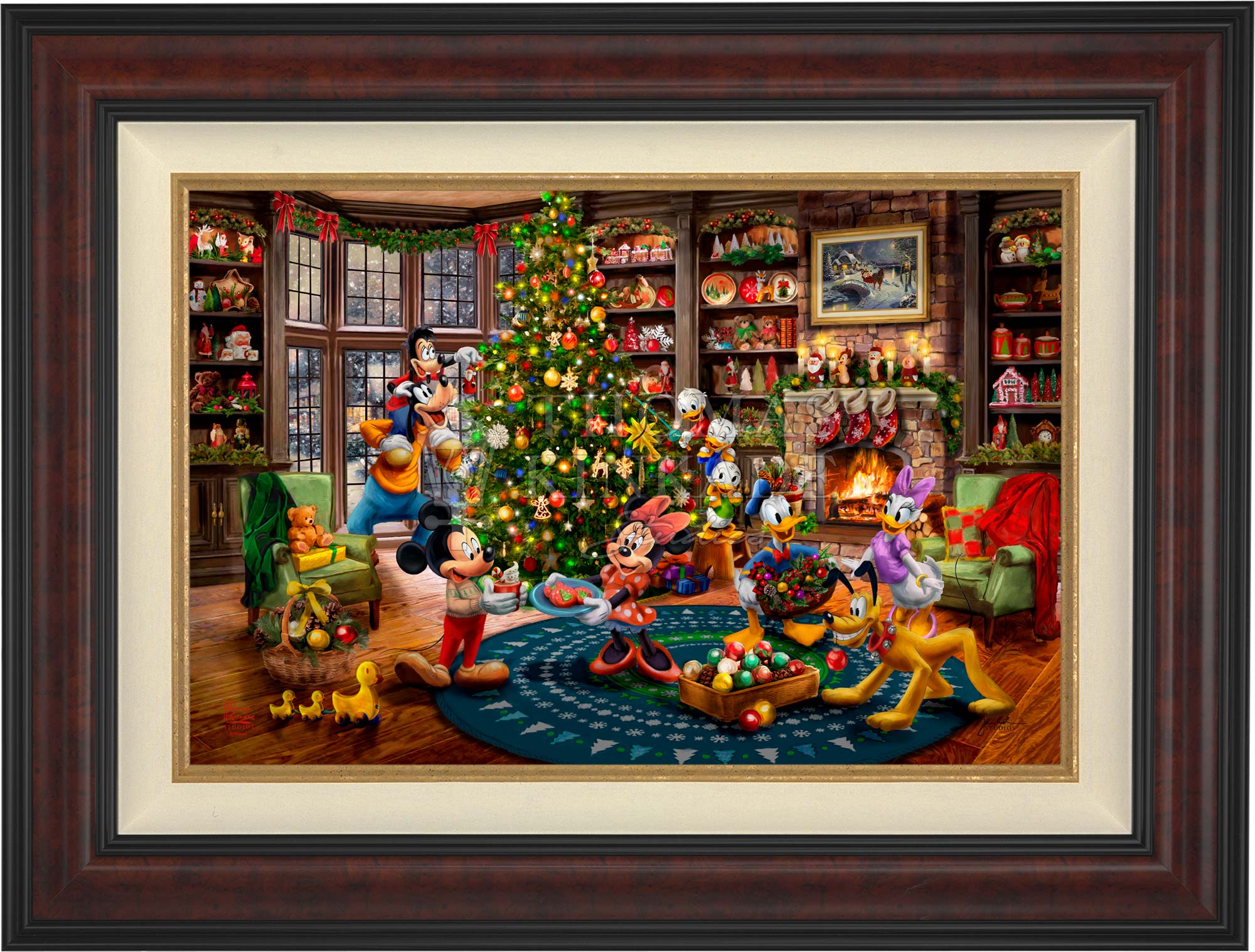 Disney Mickey and Minnie Trimming the Tree - Limited Edition