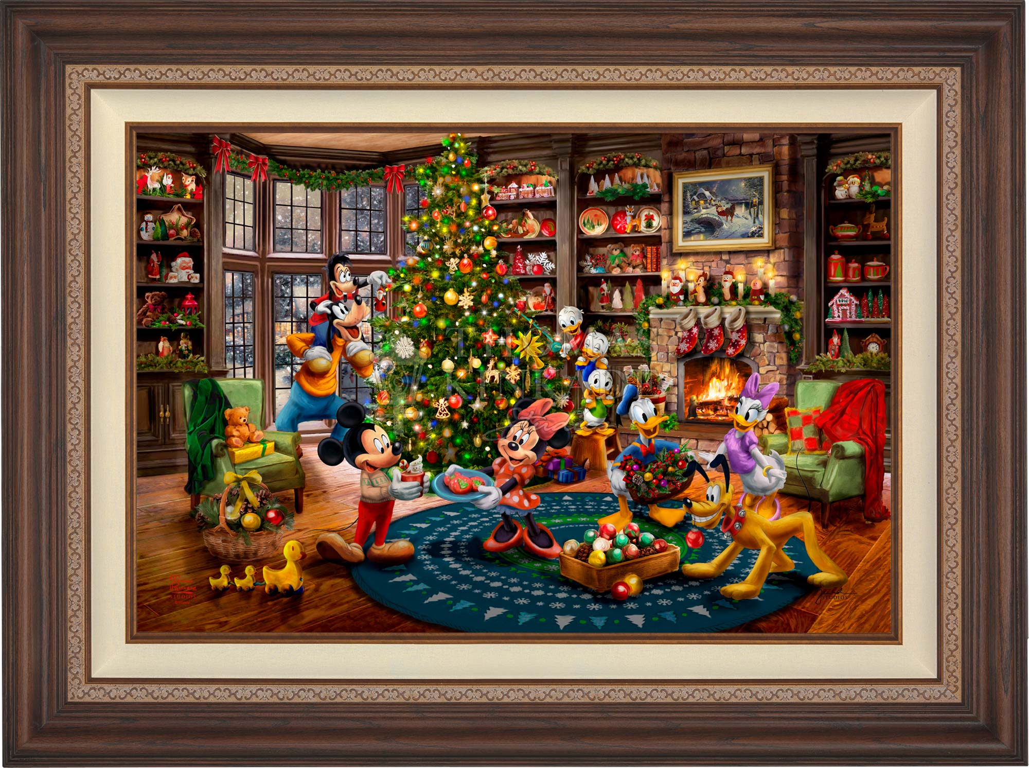 Disney Mickey and Minnie Trimming the Tree - Limited Edition