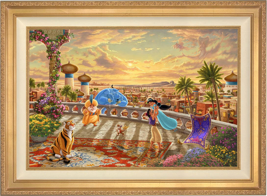 BTS  ファインアート　スクリーンプリント Shop Disney Jasmine Dancing in the Desert Sunset - Limited Edition