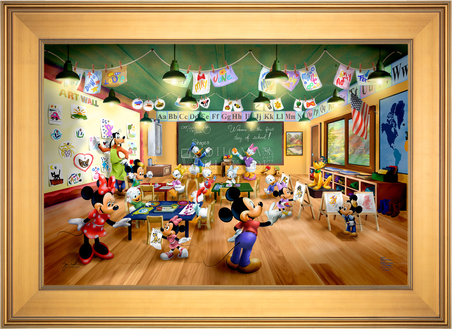 Disney Mickey and Minnie Schoolhouse - Jewel Edition Art