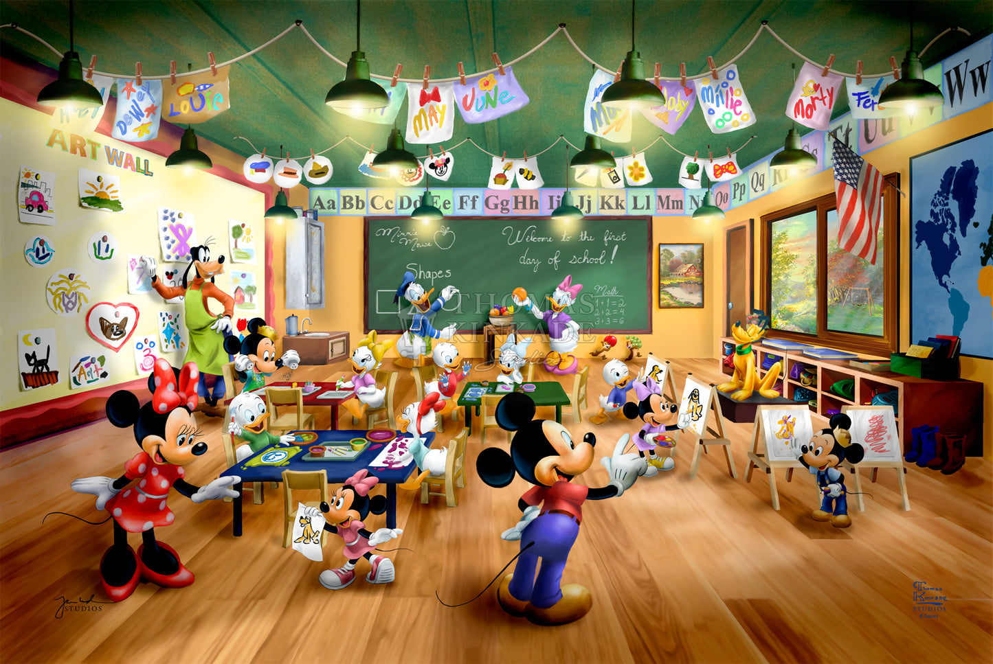 Disney Mickey and Minnie Schoolhouse - Jewel Edition Art