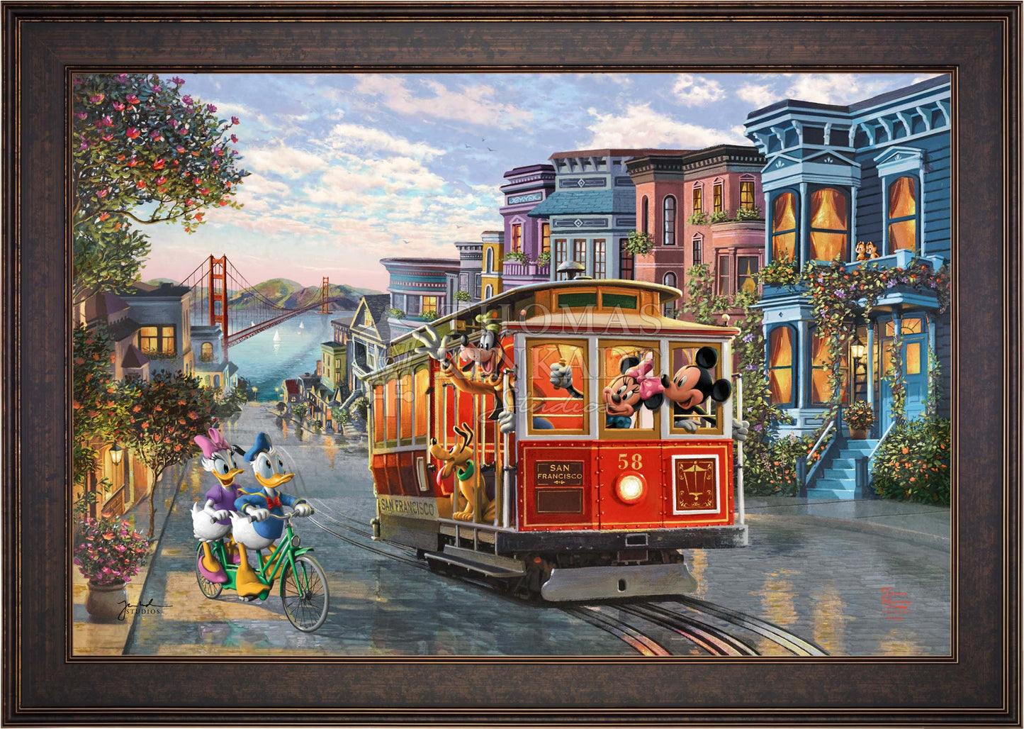 Disney Mickey and Minnie in San Francisco - Limited Edition Canvas