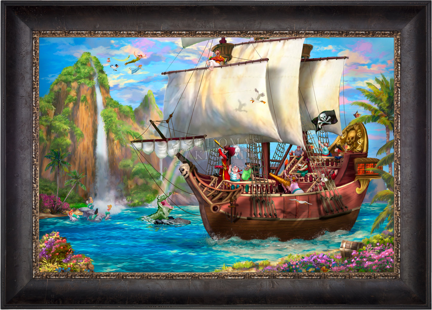 Disney Captain Hook's Never Land Voyage - Limited Edition Canvas