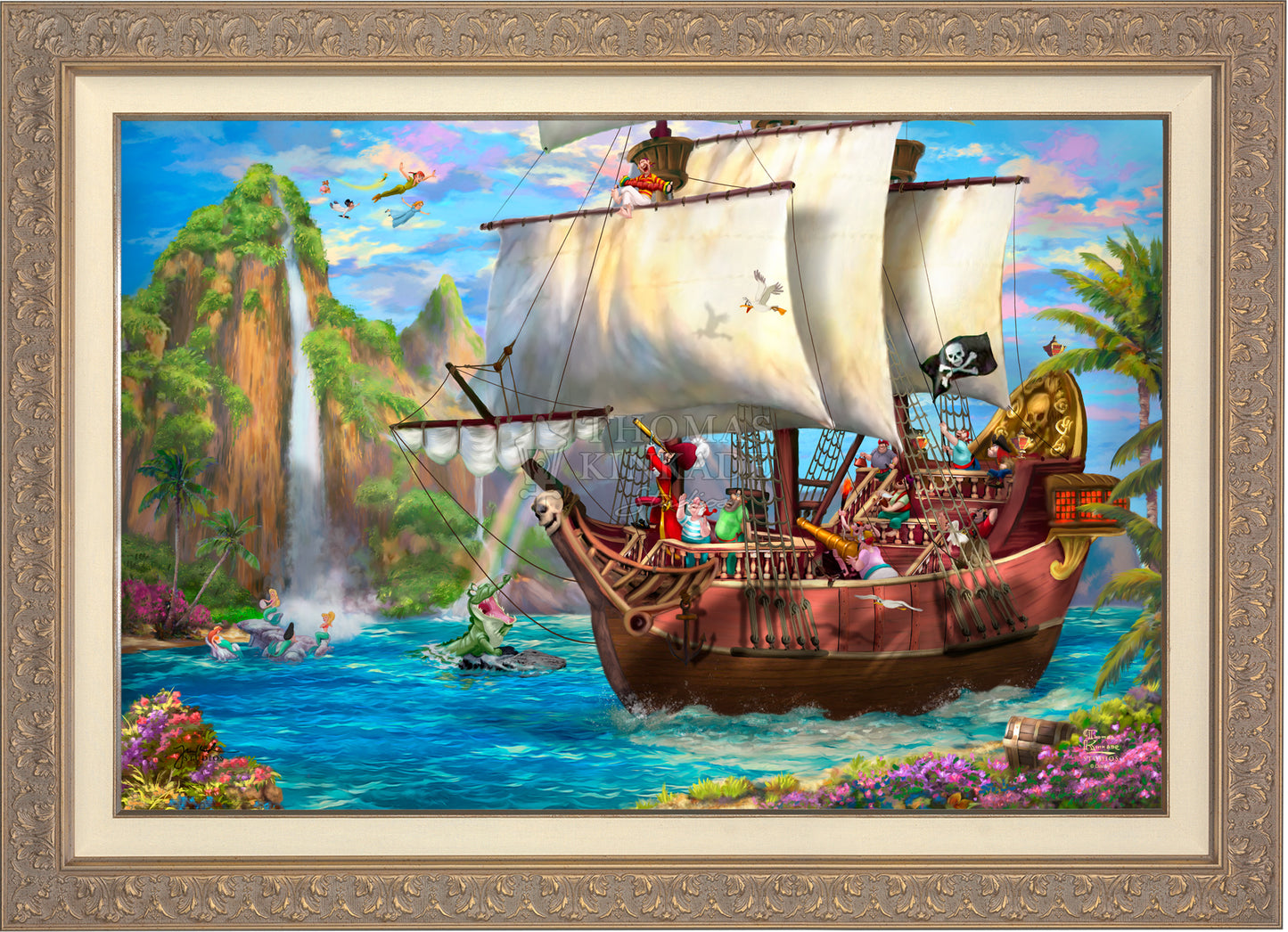 Disney Captain Hook's Never Land Voyage - Limited Edition Canvas
