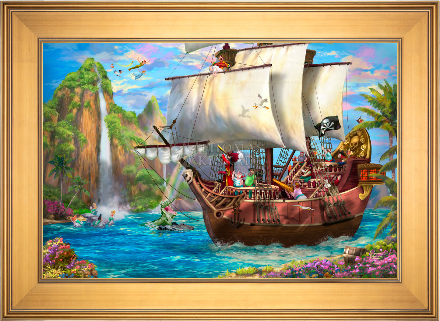 Disney Captain Hook's Never Land Voyage - Limited Edition Canvas