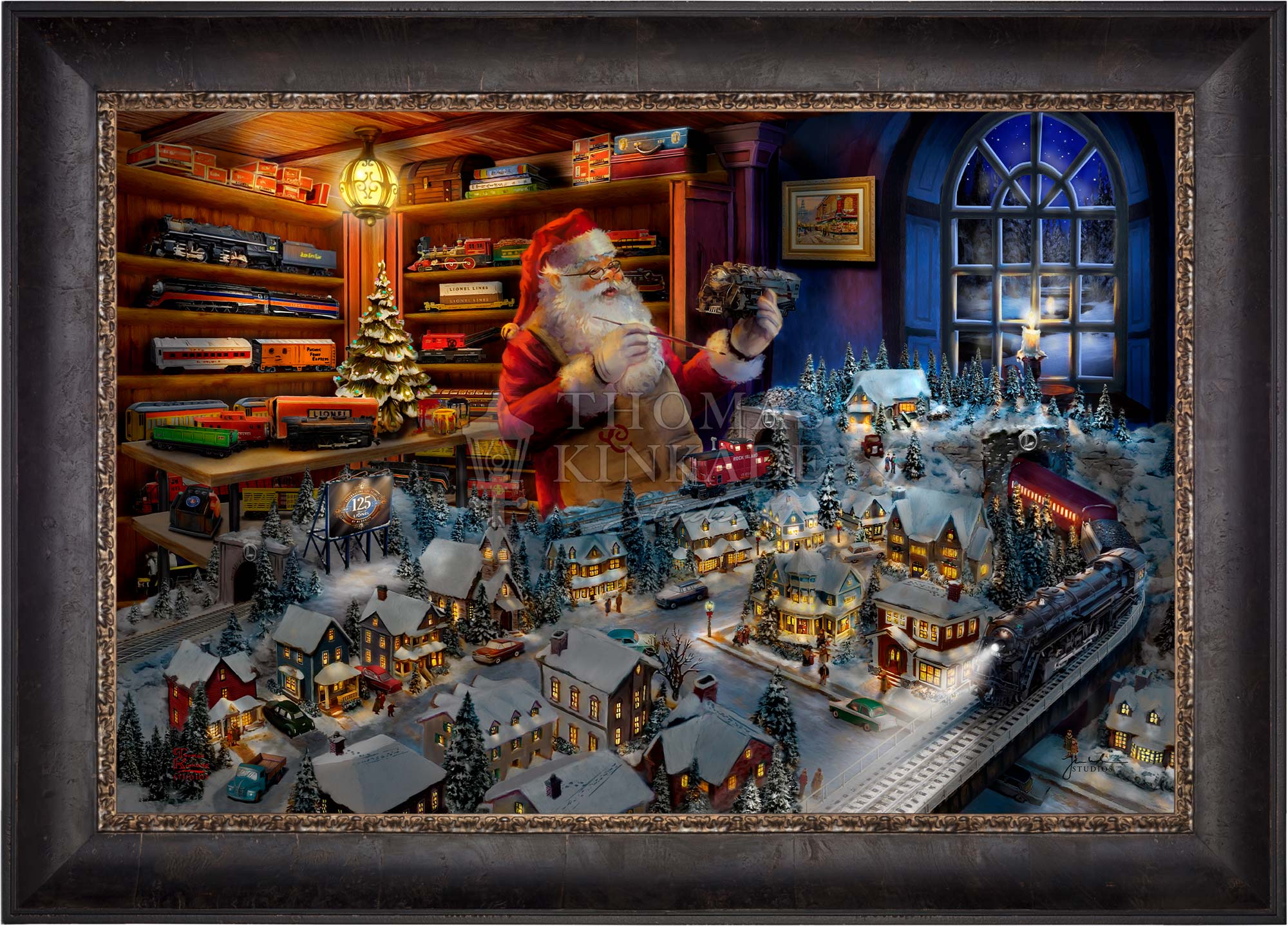 Santa's Final Touch - A Lionel Legacy - Limited Edition Canvas
