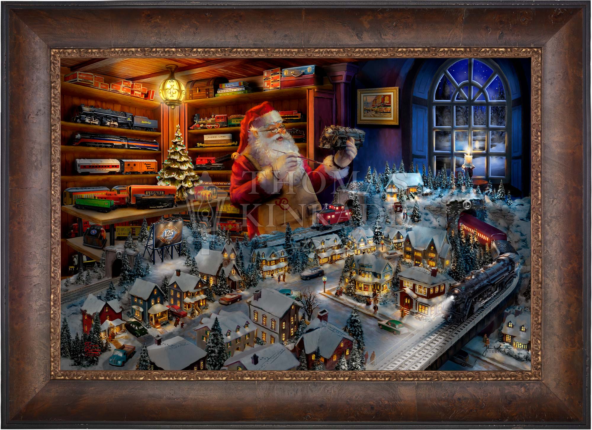 イマン　マリカ　アミナクリスマスベアバスケット　コラージュ Shop Santa's Final Touch - A Lionel Legacy - Limited Edition