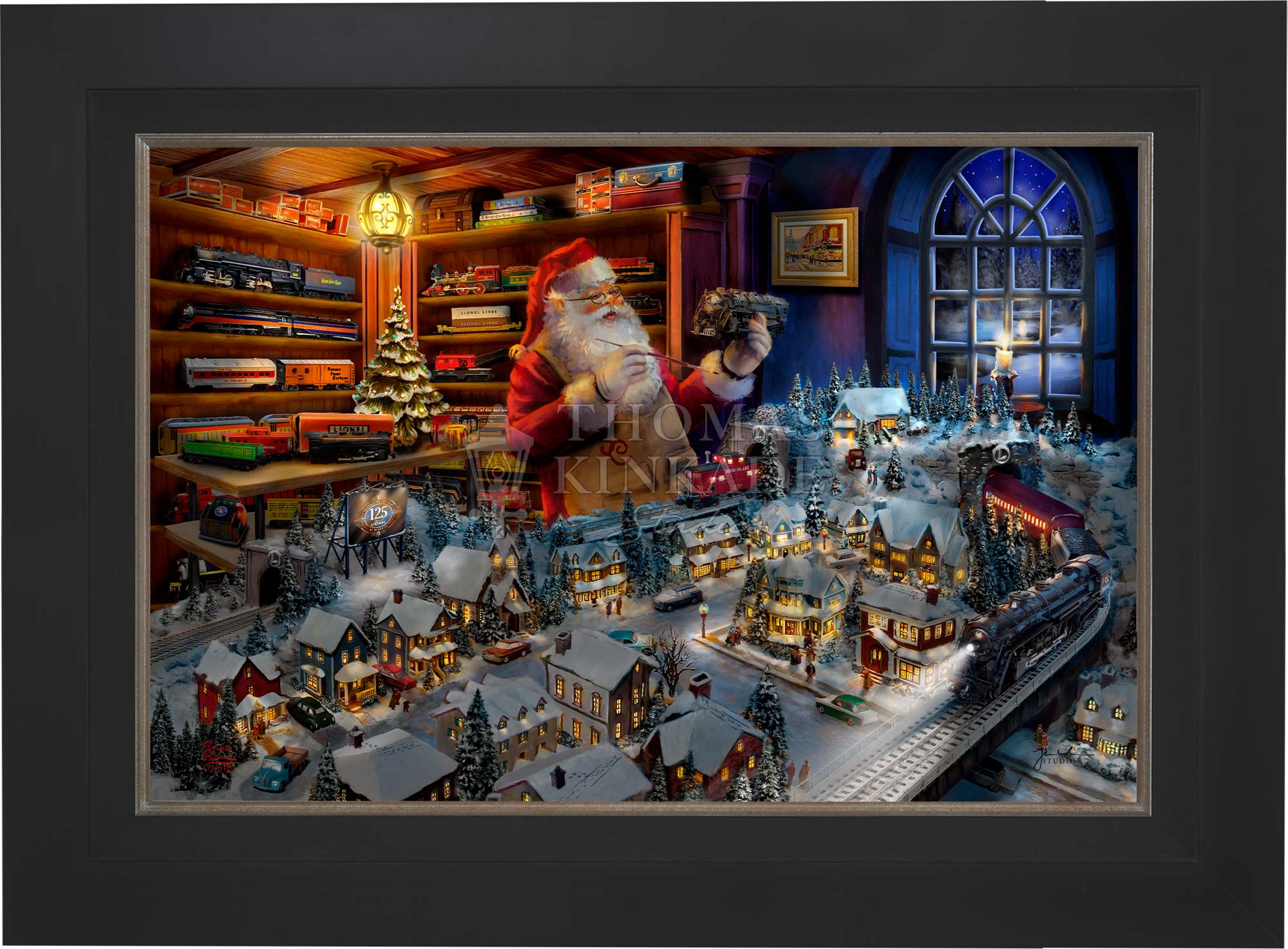 Santa's Final Touch - A Lionel Legacy - Limited Edition Canvas