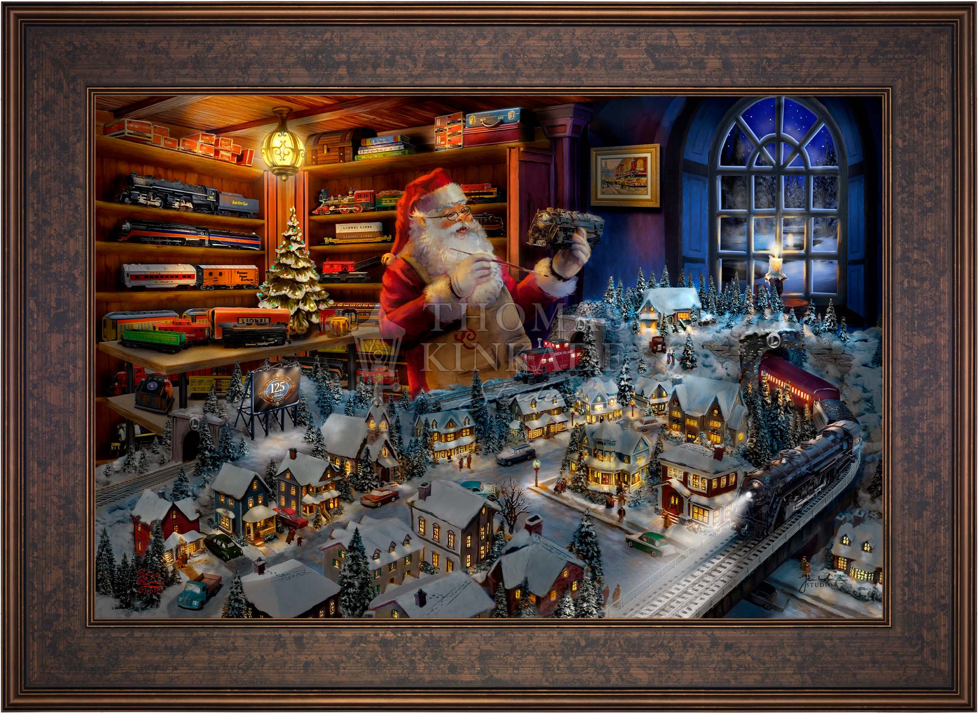 Santa's Final Touch - A Lionel Legacy - Limited Edition Canvas