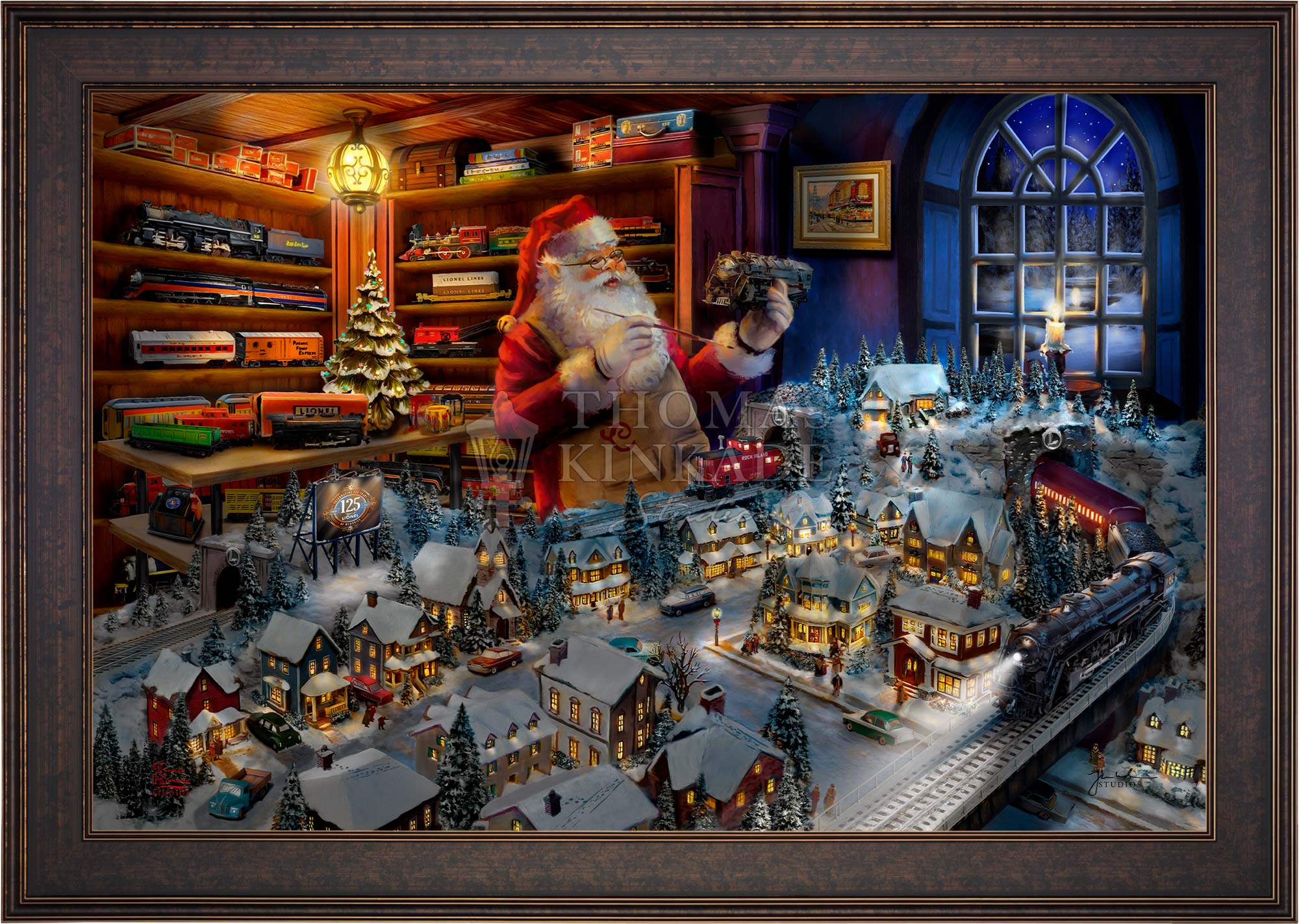 Santa's Final Touch - A Lionel Legacy - Limited Edition Canvas