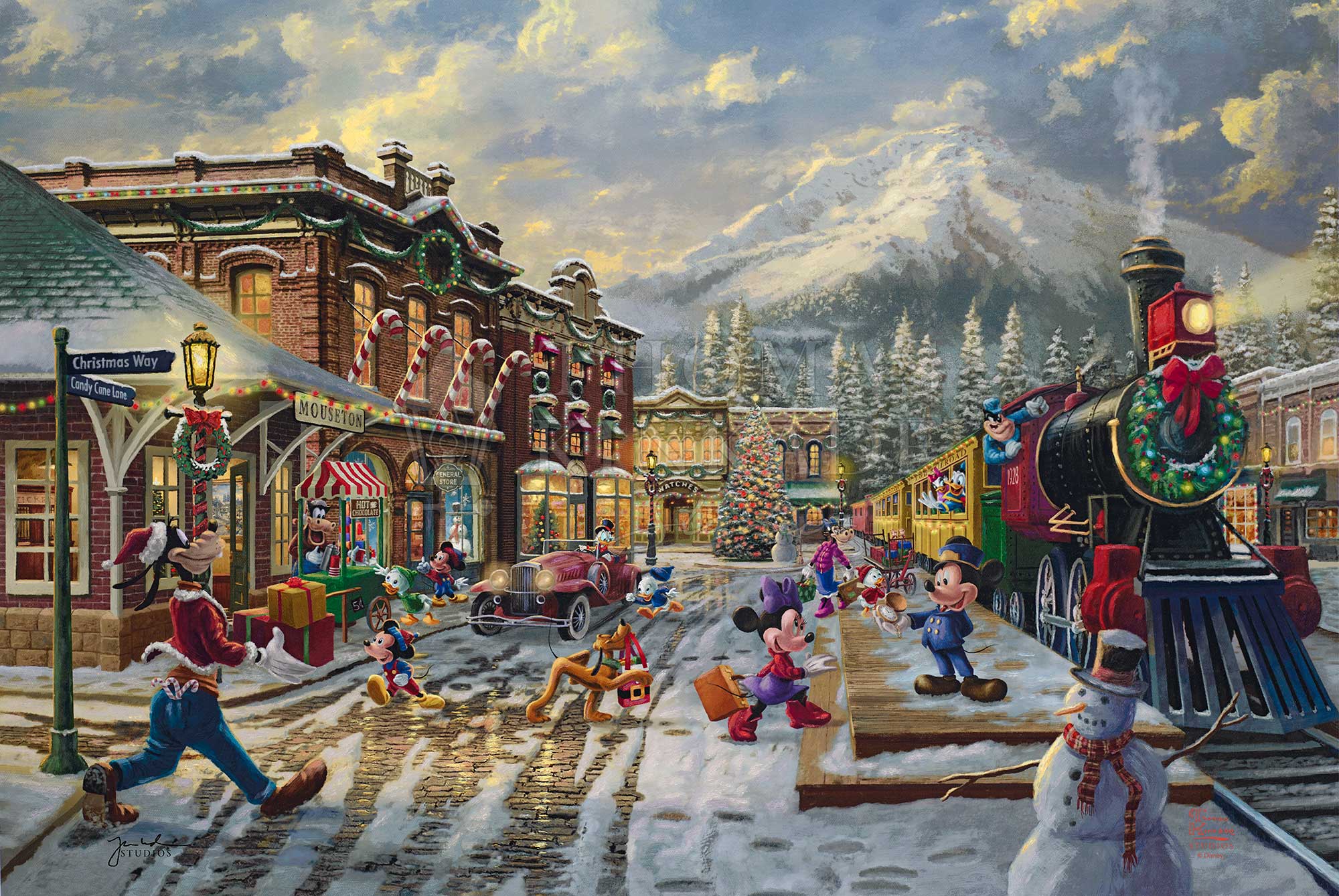 Shop Disney Mickey and Minnie Candy Cane Express - MP Edition Wall