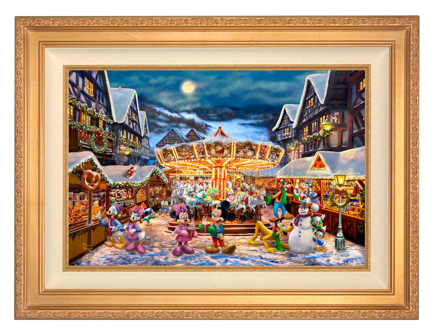 Disney Mickey and Minnie Christmas Market - Limited Edition Canvas