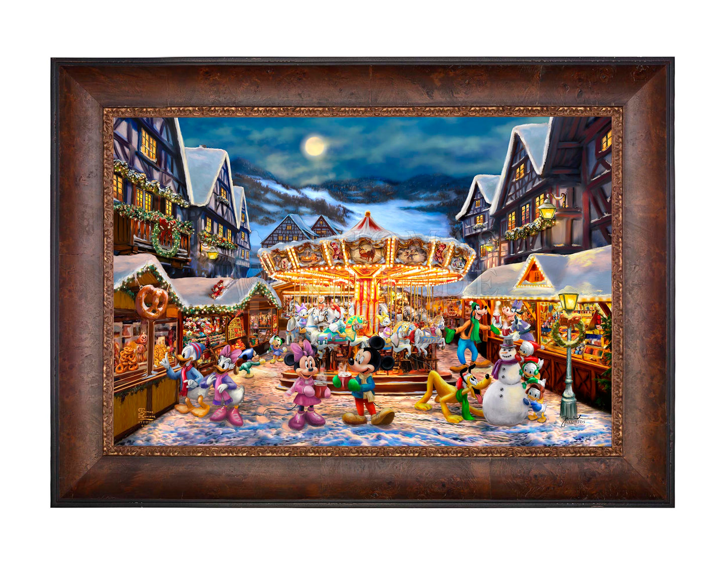 Disney Mickey and Minnie Christmas Market - Limited Edition Canvas
