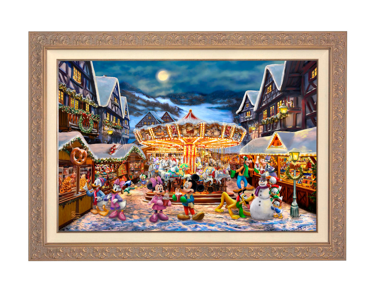 Disney Mickey and Minnie Christmas Market - Limited Edition Canvas