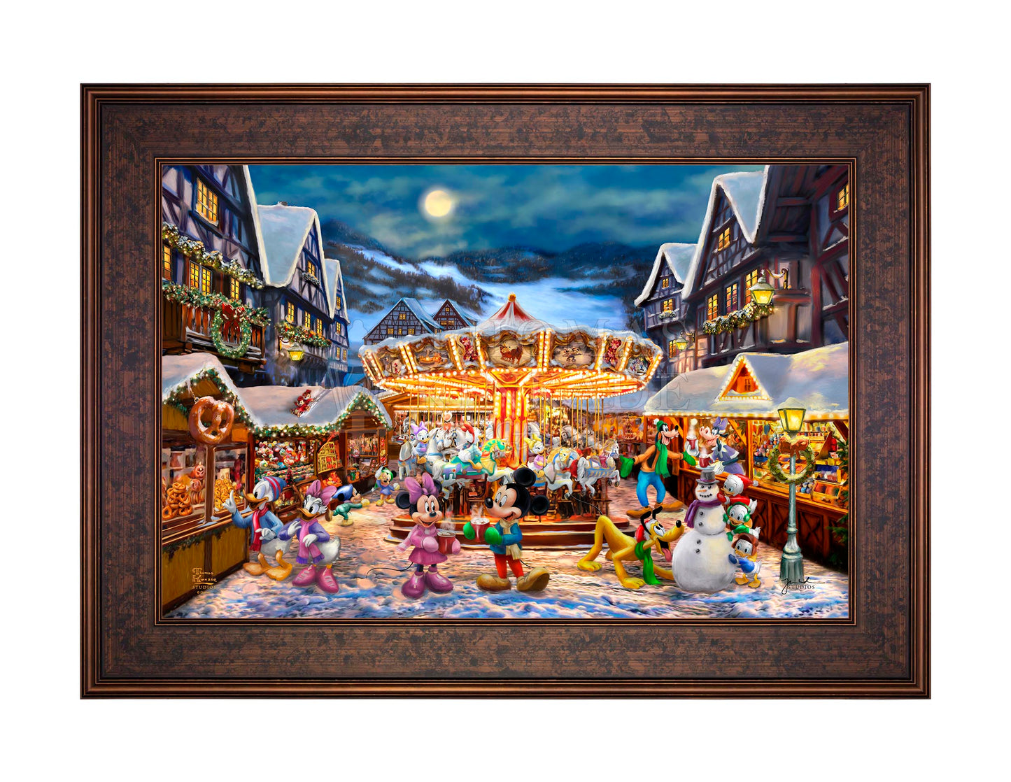 Disney Mickey and Minnie Christmas Market - Limited Edition Canvas