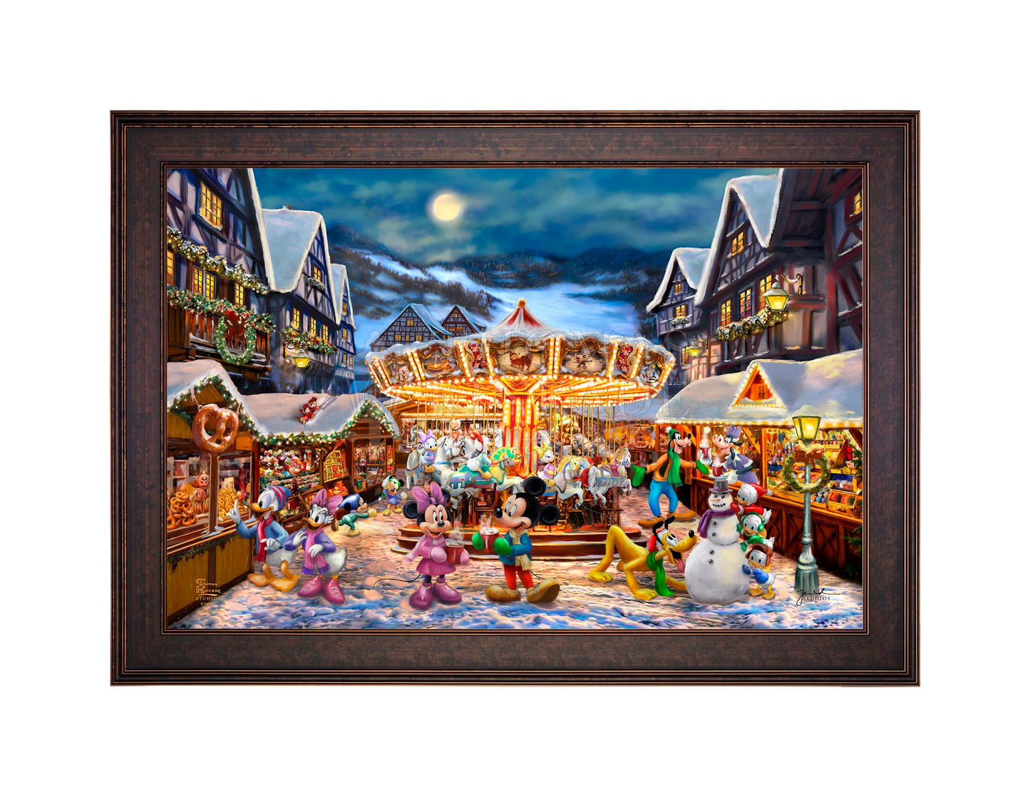 Disney Mickey and Minnie Christmas Market - Limited Edition Canvas