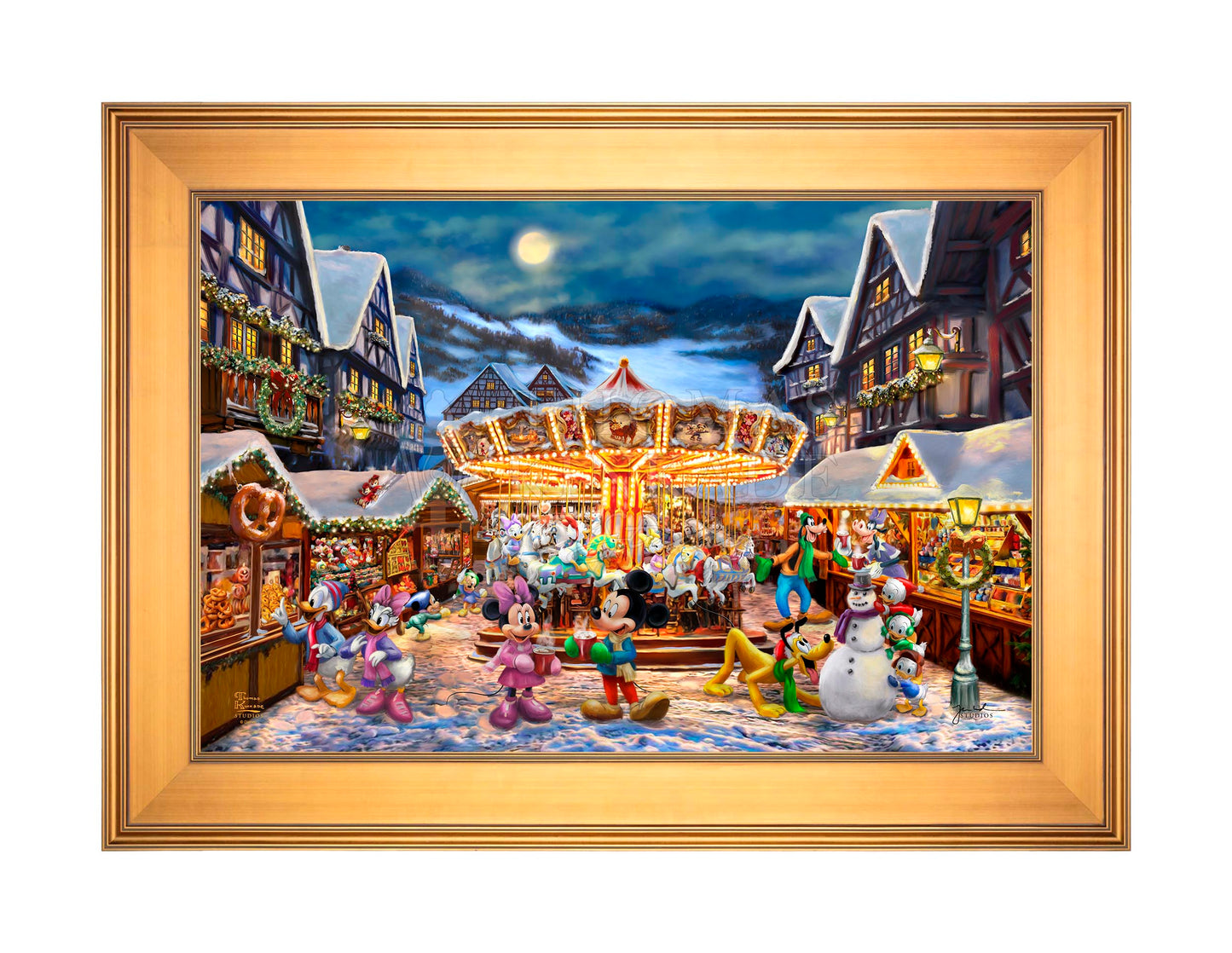 Disney Mickey and Minnie Christmas Market - Limited Edition Canvas
