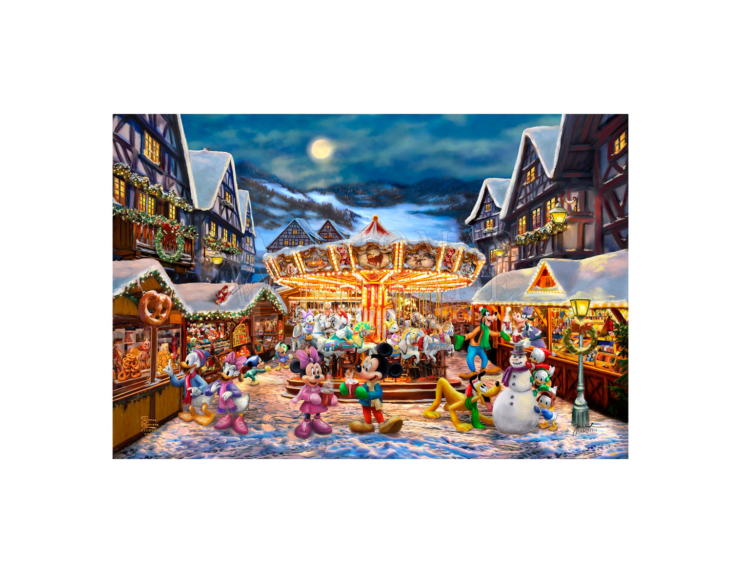 Disney Mickey and Minnie Christmas Market - Jewel Edition Art