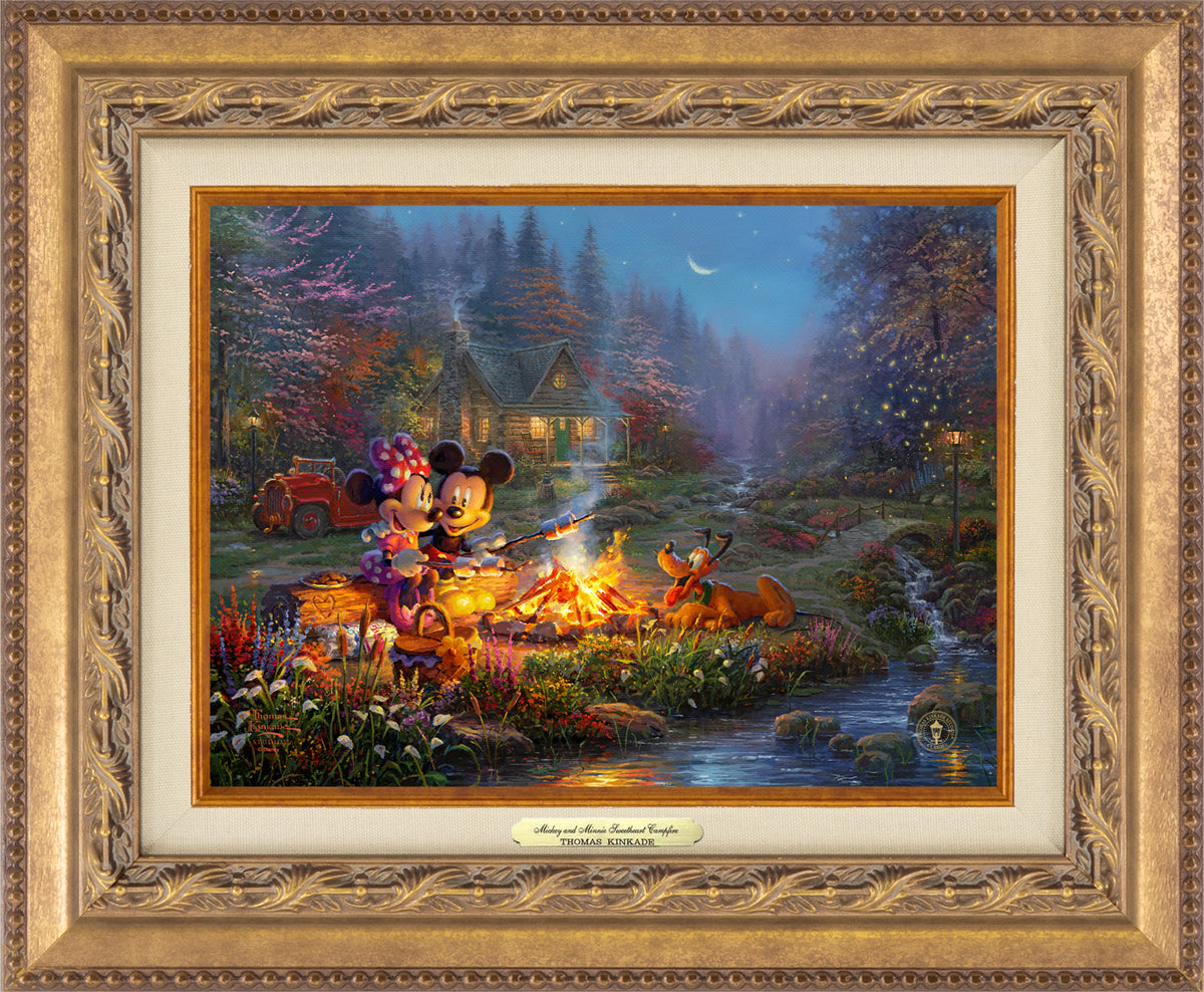 Disney Mickey and Minnie - Sweetheart Campfire - Canvas Classics