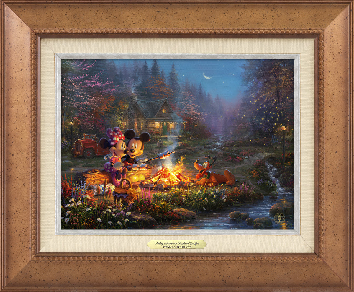 Disney Mickey and Minnie - Sweetheart Campfire - Canvas Classics