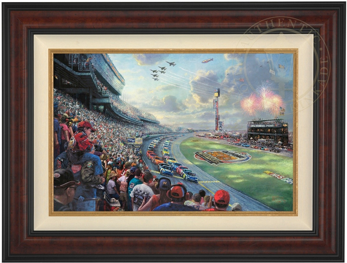 *RARE* NASCAR® THUNDER Canvas Burl 18" x 27" #34
