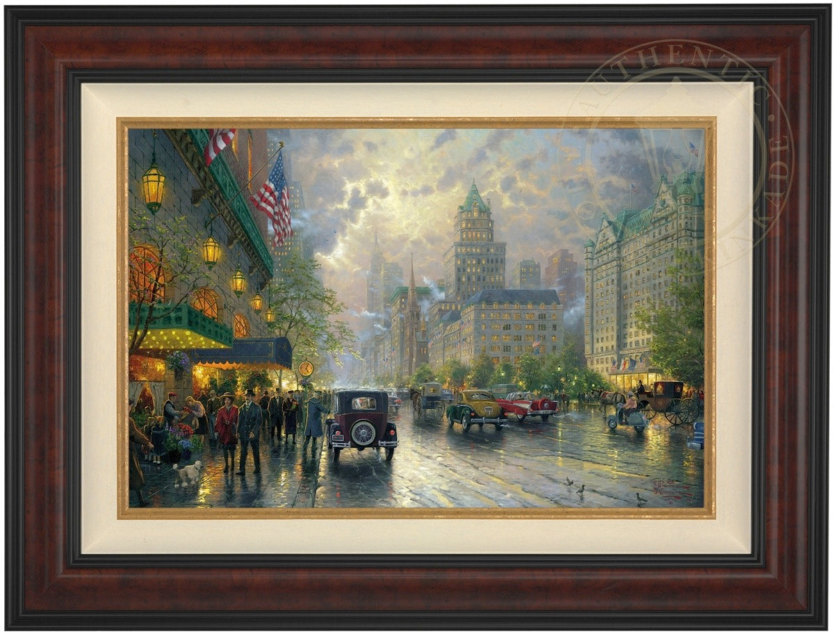 *RARE* New York, Fifth Avenue Canvas Burl 28" x 42" #49