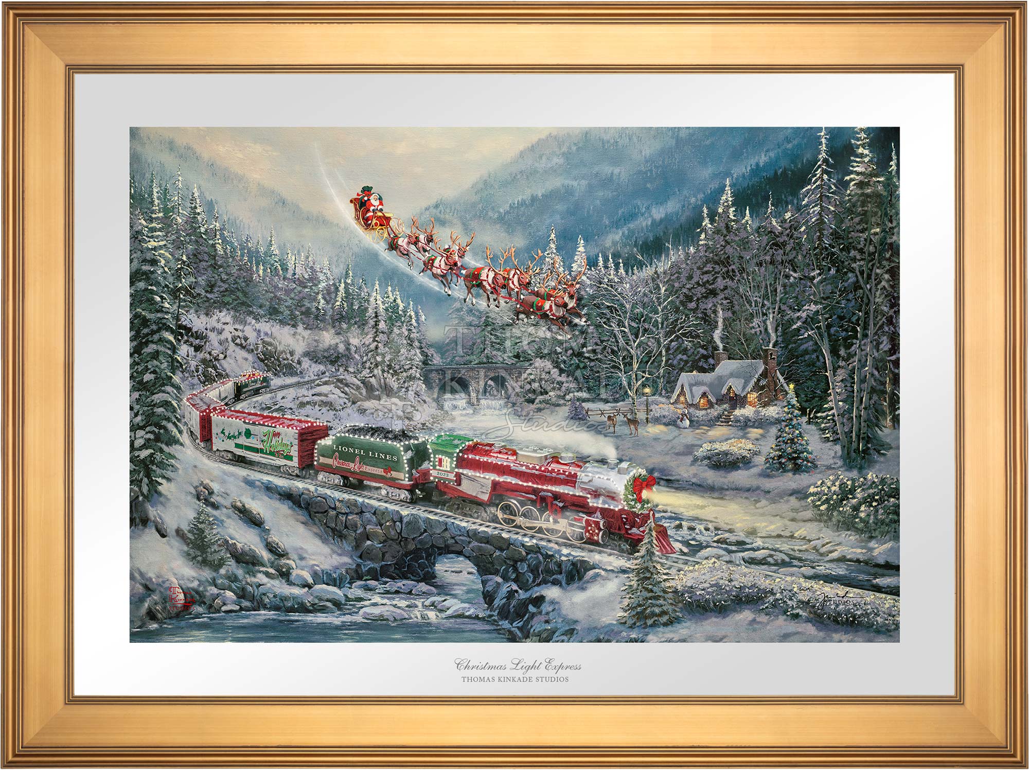どんぐりアート♡ Xmasタペストリー＆White train ピンキーオブジェ Christmas Light Express - Limited Edition Paper Limited Edition