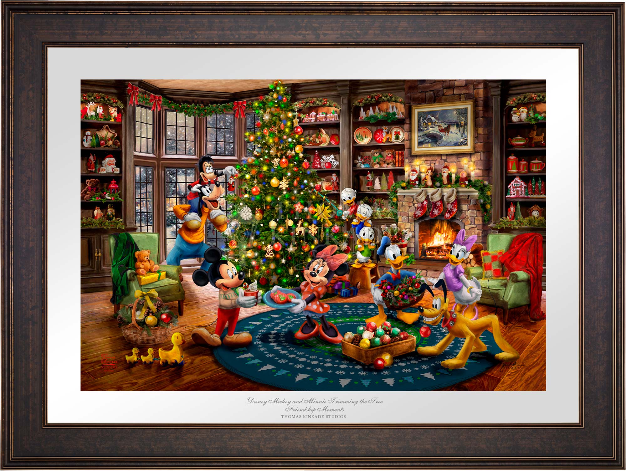 Shop Disney Mickey and Minnie Trimming the Tree - Limited Edition