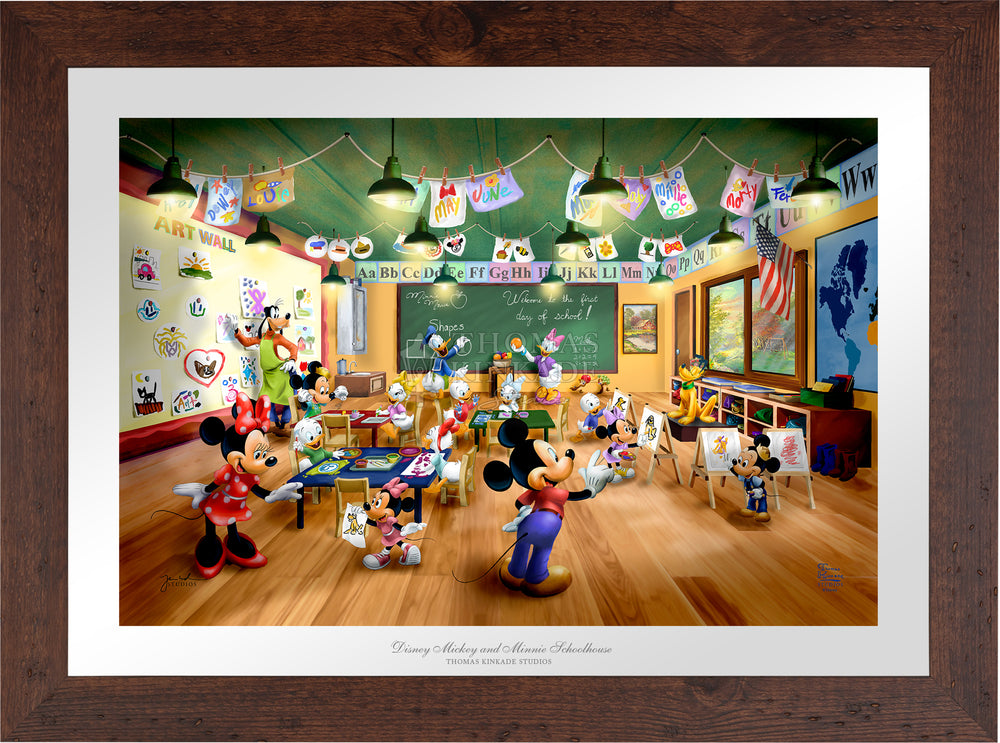 Disney Mickey and Minnie Schoolhouse - Limited Edition Paper