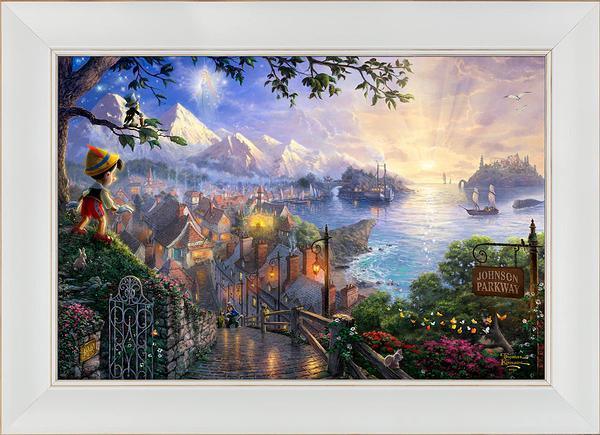 Disney Pinocchio Wishes Upon A Star - Personalized Framed Canvas