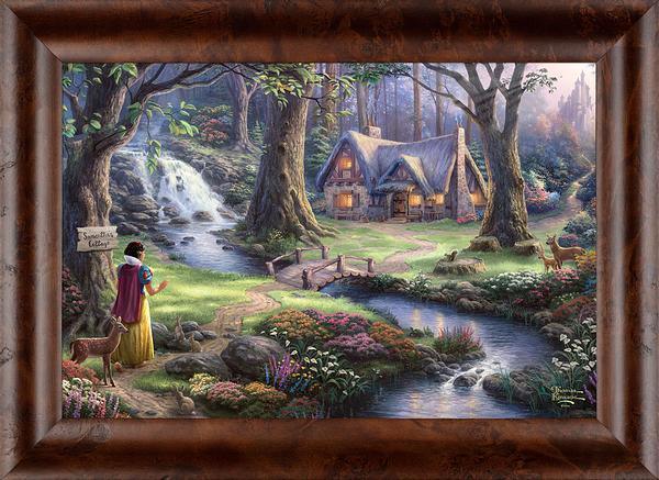 Disney Snow White Discovers the Cottage - Personalized Framed Canvas