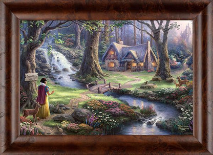 Disney Snow White Discovers the Cottage - Personalized Framed Canvas