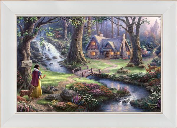 Disney Snow White Discovers the Cottage - Personalized Framed Canvas