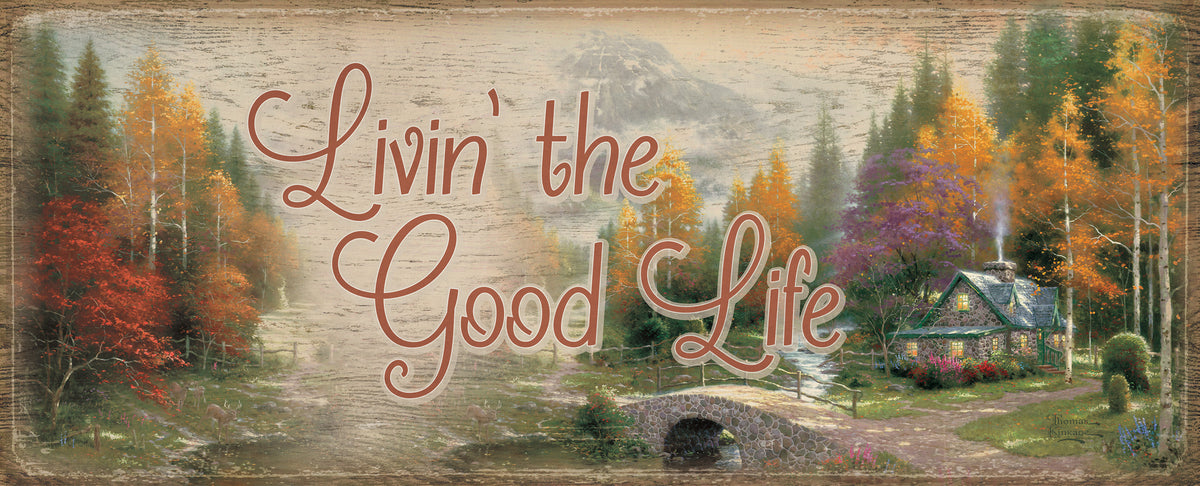 The Valley of Peace - 12'' x 30'' Wood Signs