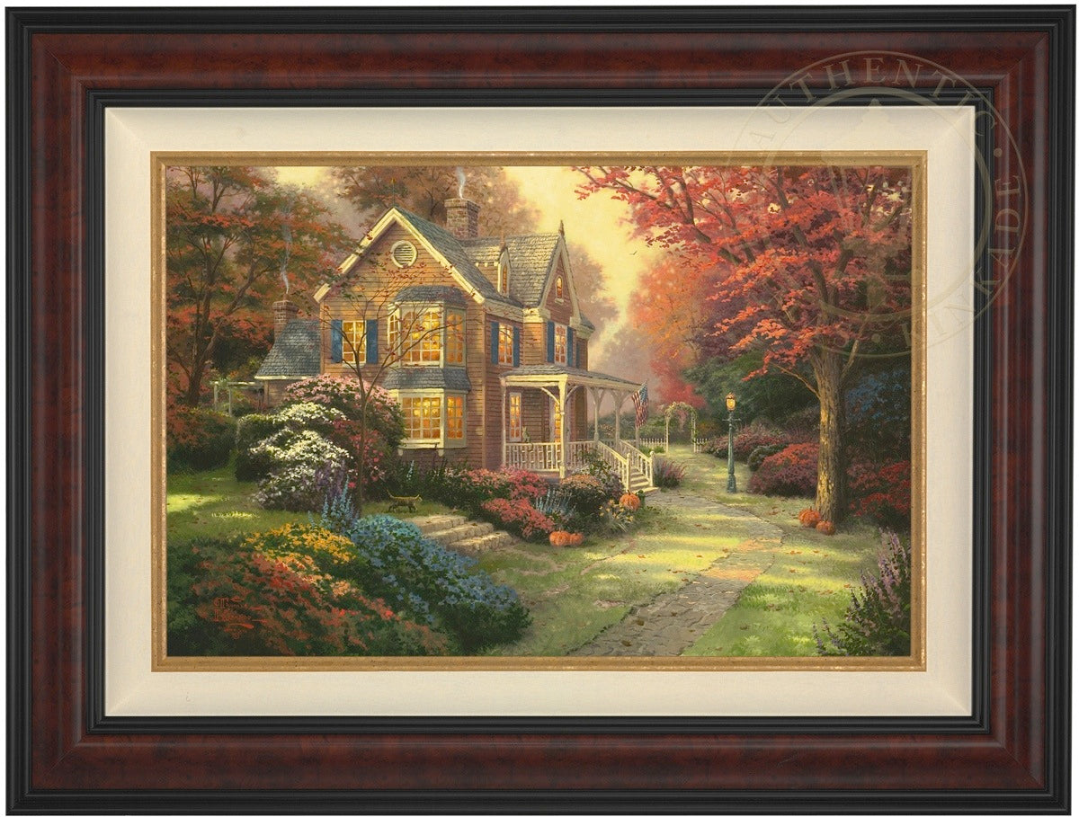 *RARE* Victorian Autumn Canvas Burl 24" x 36" #12