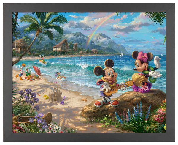 Disney Fine Art ミニー 132/195 直筆サイン 655-1 Shop Disney Mickey and Minnie in Hawaii - Art Prints Wall Art From