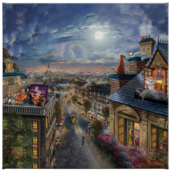 Disney The Aristocats - Love Under the Moon - 14" x 14" Gallery Wrapped Canvas