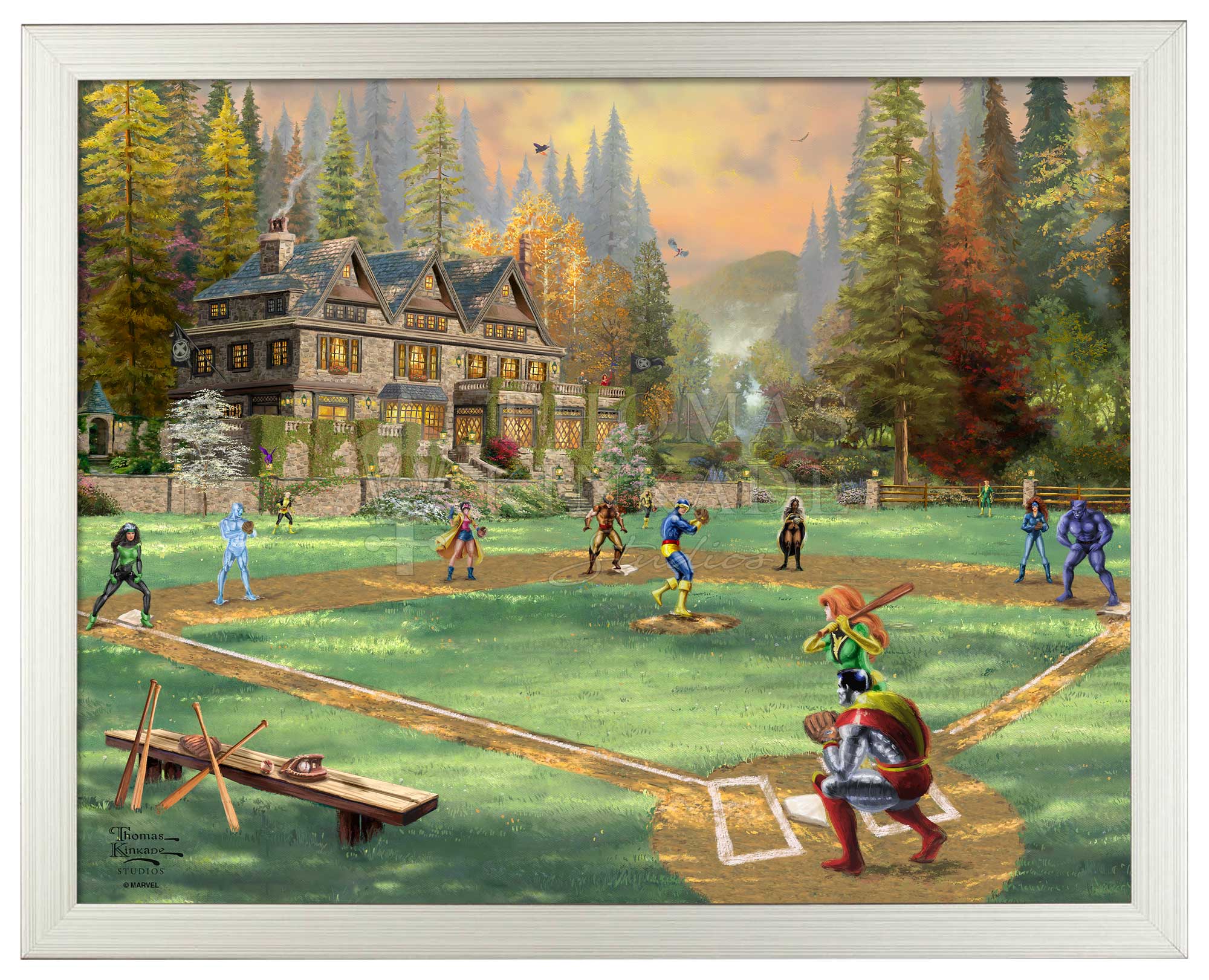 Thomas Kincade X-Men Baseball print