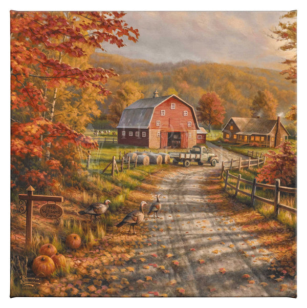 Late Afternoon on the Farm - 14" x 14" Gallery Wrapped Canvas