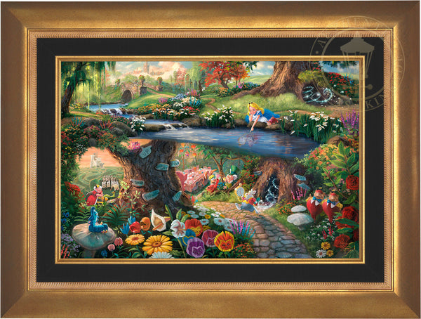 Alice in Wonderland アートパネル alicew_18x27_aurgld-1_539fbd4c