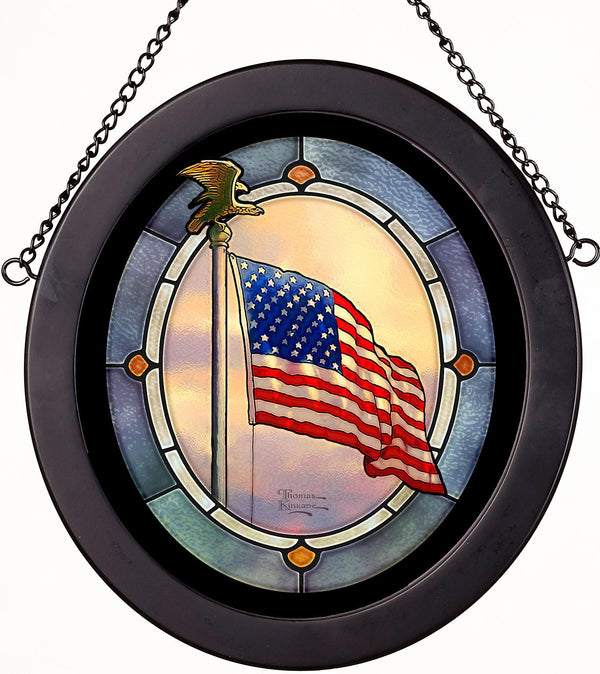 America's Pride - 8" x 7" Framed Glass Art