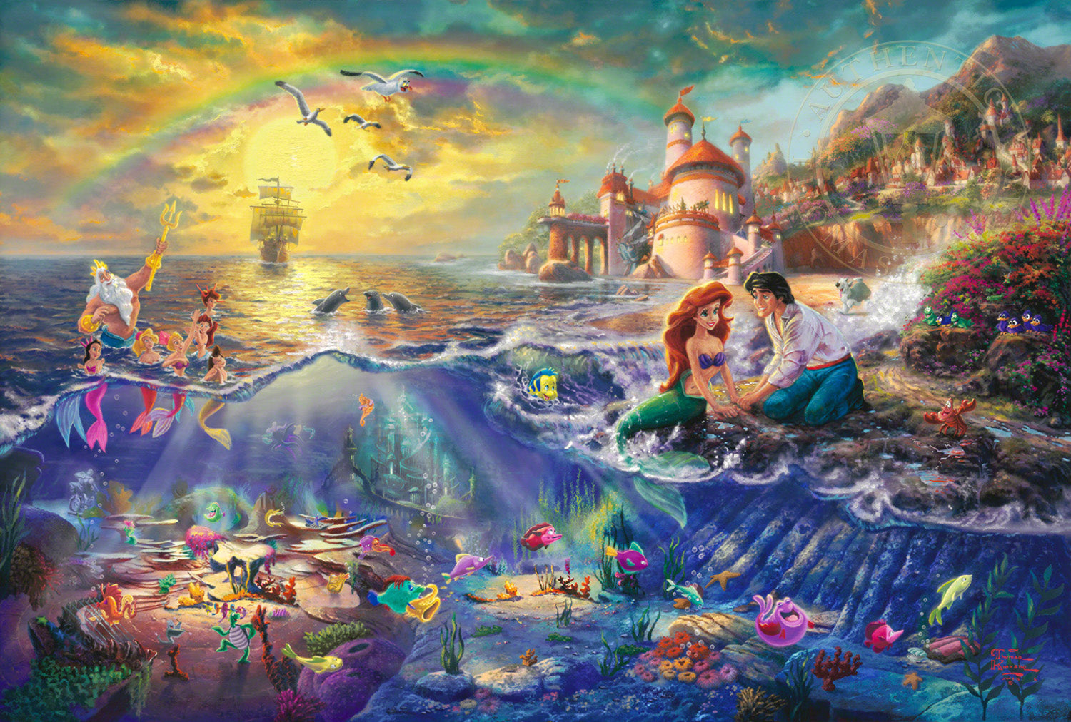 Disney The Little Mermaid - Jewel Edition Art – Thomas Kinkade Studios