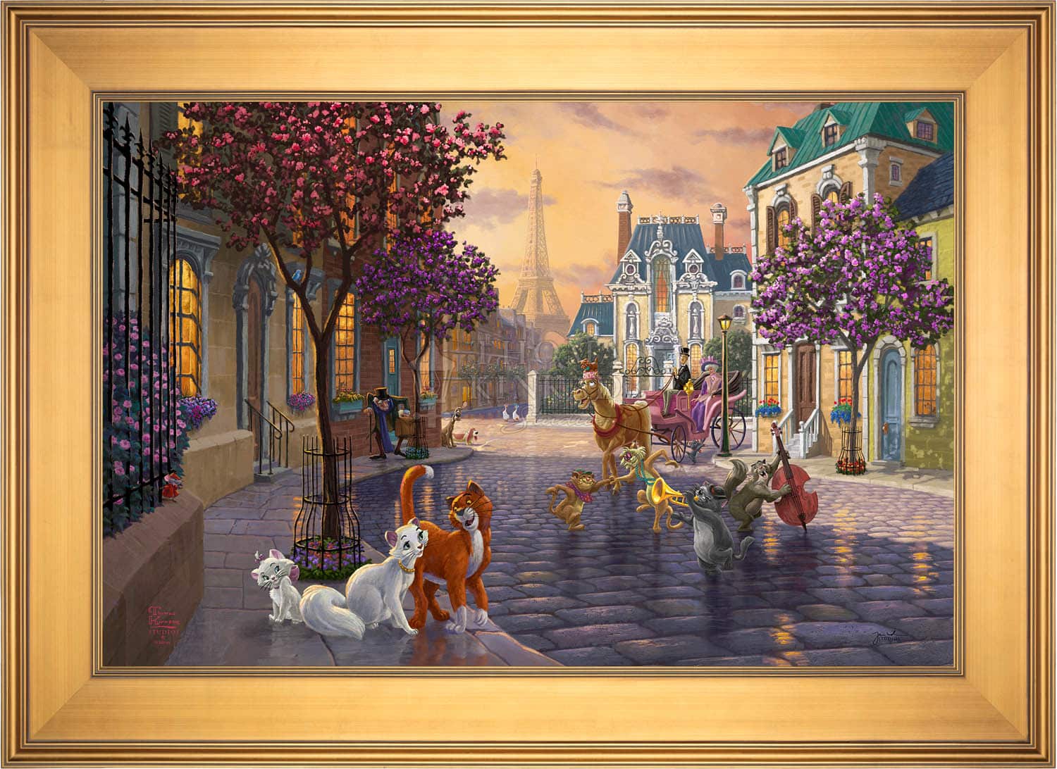 Disney Giclee Clear Art おしゃれキャット Disney The Aristocats - Jewel Edition Art Jewel Edition Art From