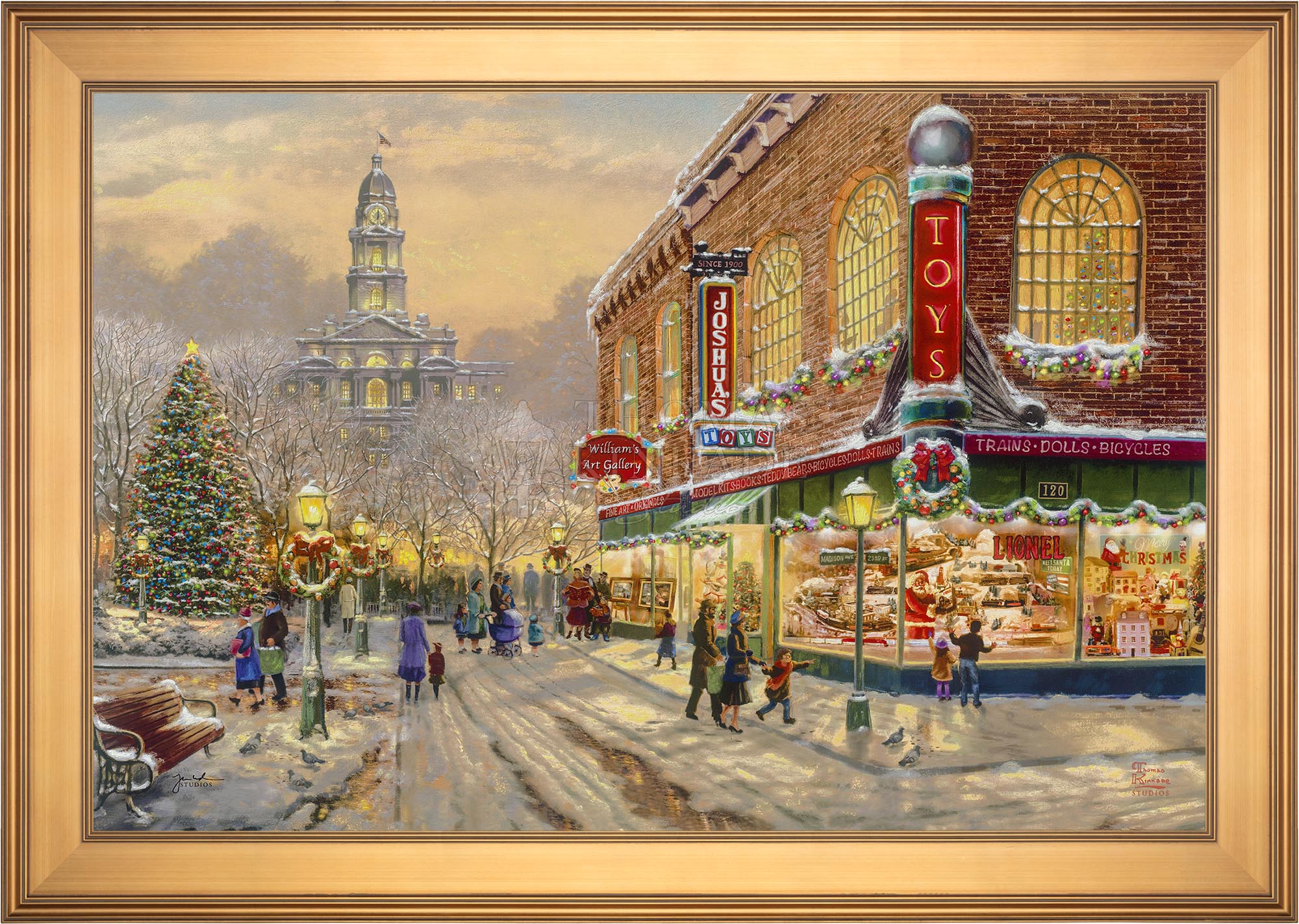 A Christmas Wish - Limited Edition Canvas – Thomas Kinkade Studios