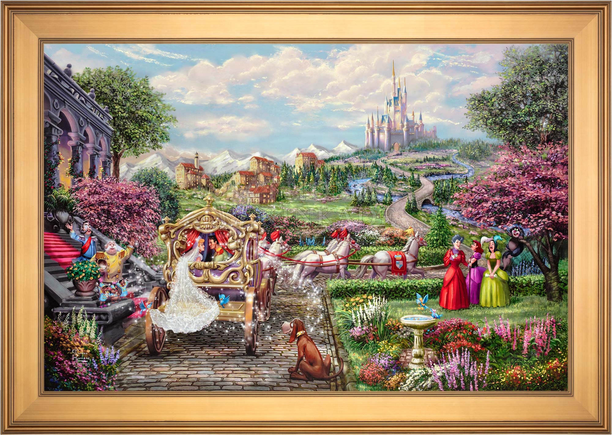 マナティス トーマス・キンケード ディズニー「シンデレラ」 Shop Disney Cinderella Happily Ever After - Jewel Edition Art Wall