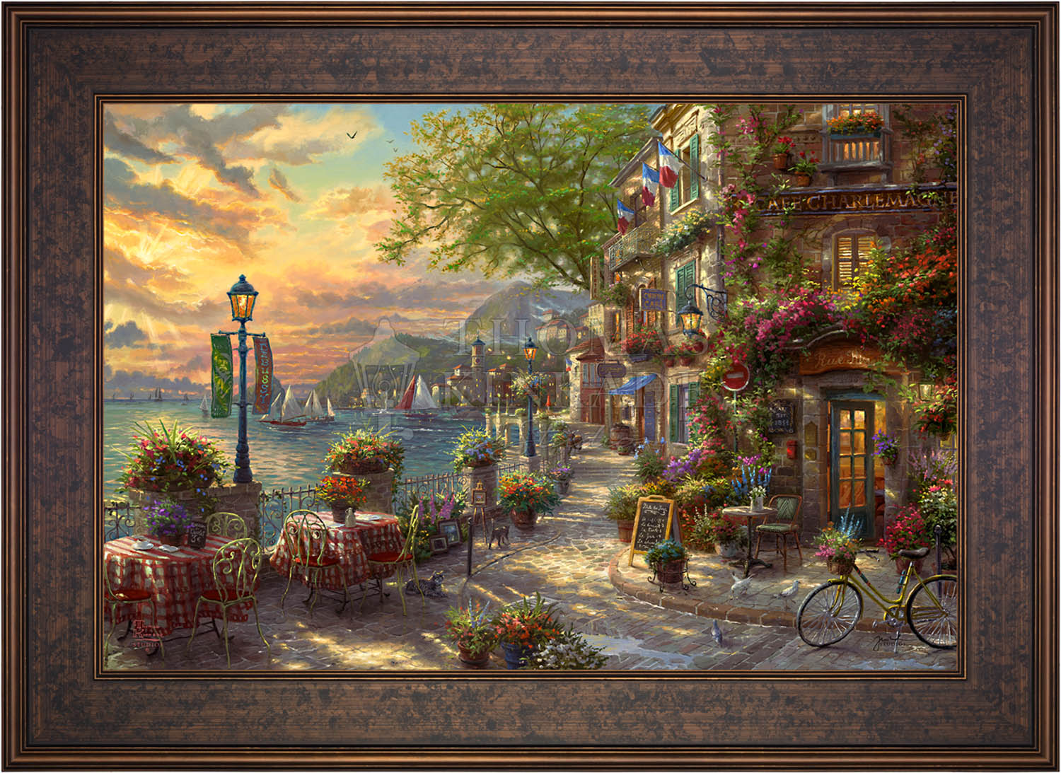 絵画　cafe French Riviera Café